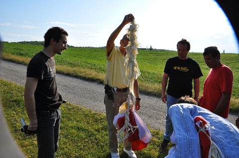 Parachute emmelé